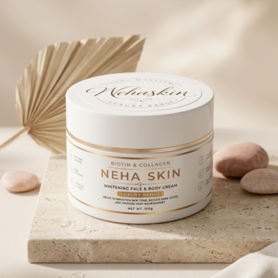 NEHA SKIN Biotin & Collagen Whitening Face & Body Cream – Luxury Range